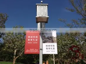 flag banner on the lamppost