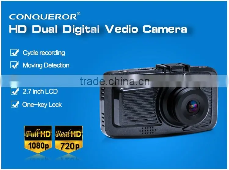 2016 Economy G-sensor and HDMI 1080P 2.7 inch car recorder Dash DVR Camera