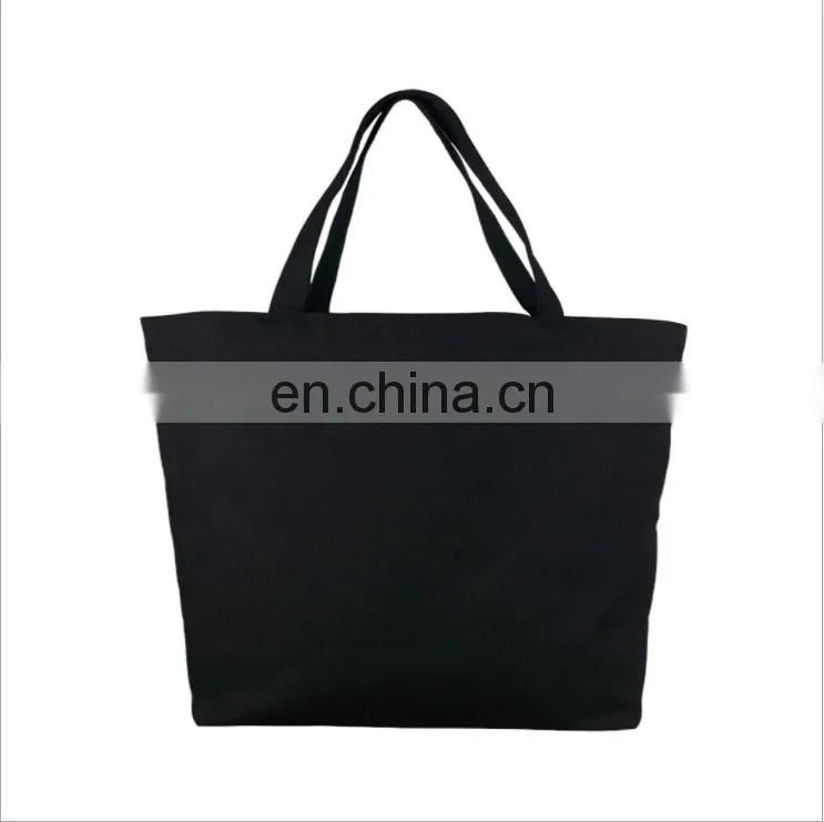 Durable Linen Cotton Canvas Shopping Tote Single Shoulder Bag for Womens