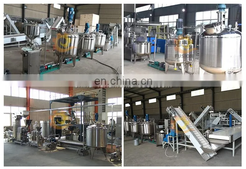 Factory Cashew Butter Production Line 200kg/h Tahini Hummus Production Line Peanut Production Line
