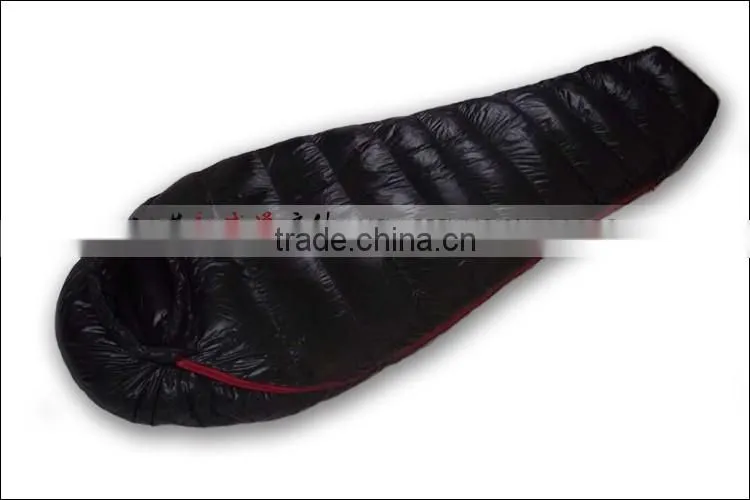 Adult Luxury Goose Down Mummy Sleeping Bag for Cold Weather
