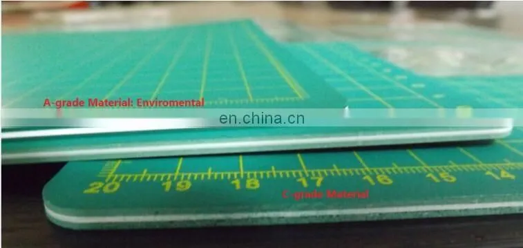 Weldon Professional Custom Logo Self Healing Pvc 3 Layers Double Side Cutting Mat