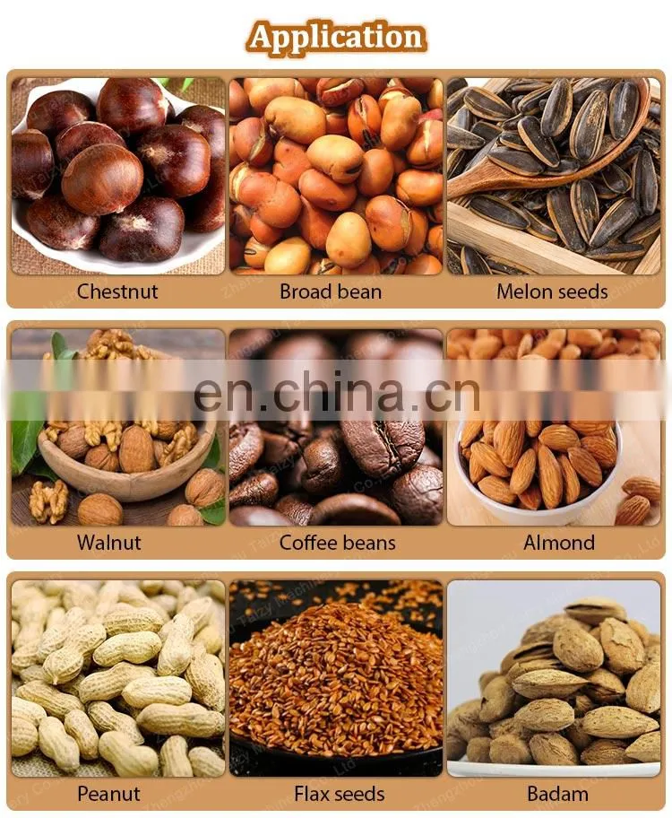 industrial cashew nut sunflower seeds roaster oven pistachio peanut nut roasting machine