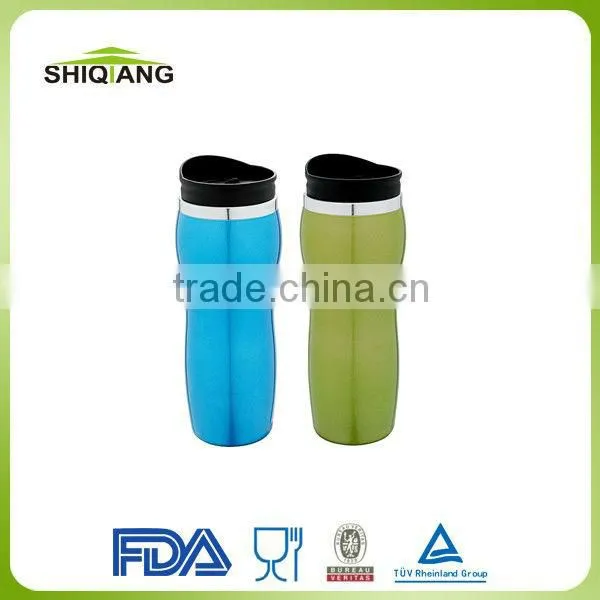 420ml hot sell double wall wave shape insulated stainless steel thermal mug