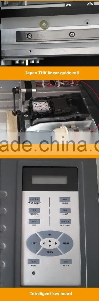 1.6m DX7printhead eco solvent flatbed printer