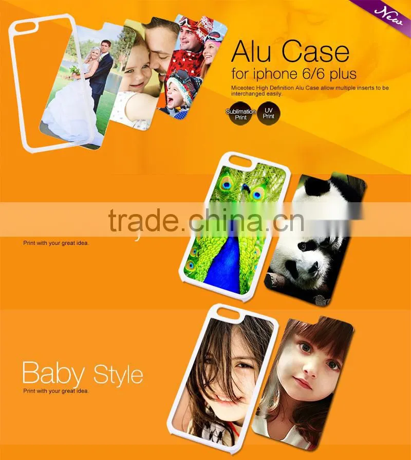 Sublimation Blank 2D case for I phone 6 Plus, square camera hole