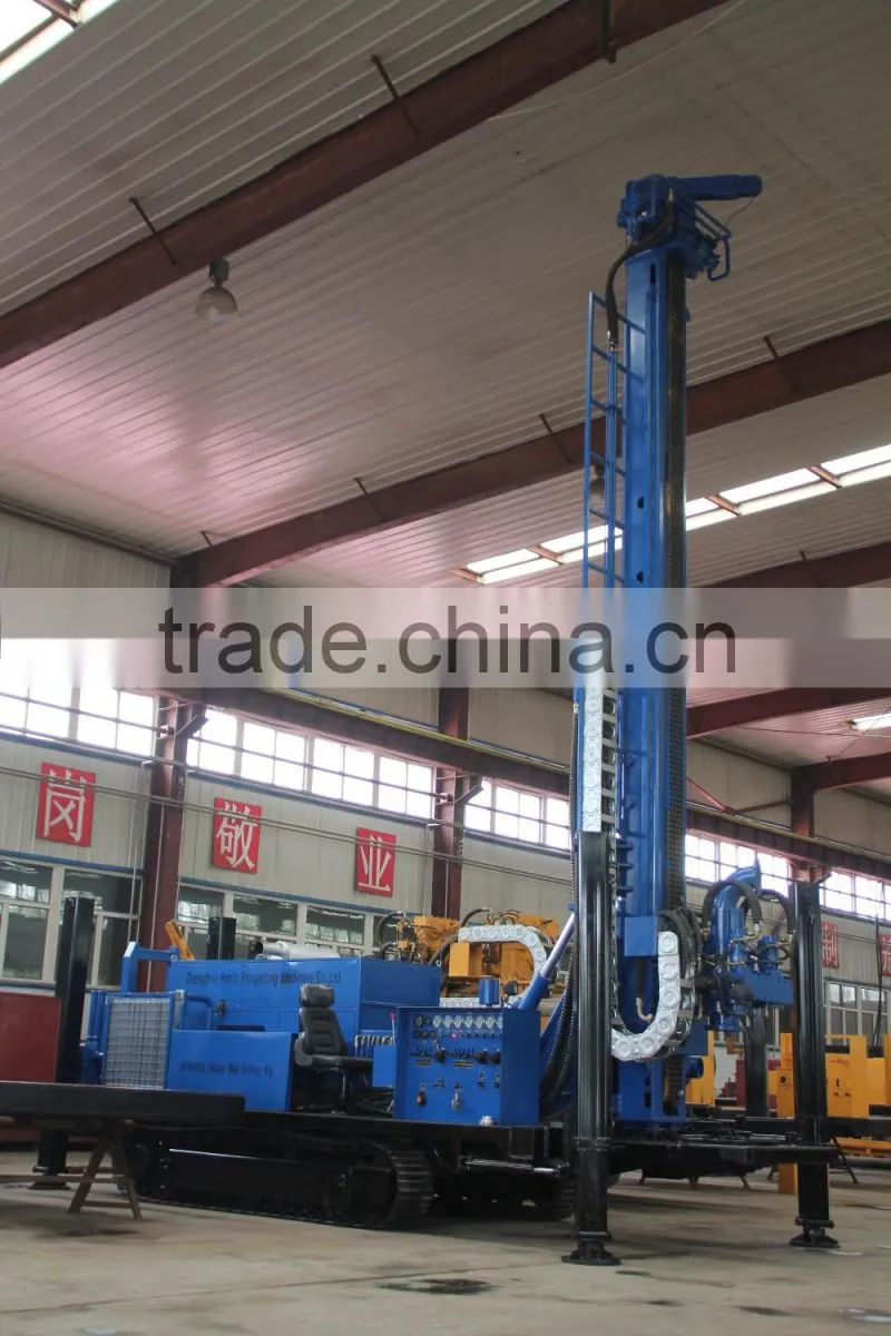 400m depth HFW400L Deep Water Well Drilling Rig , Rotary Drilling Rig