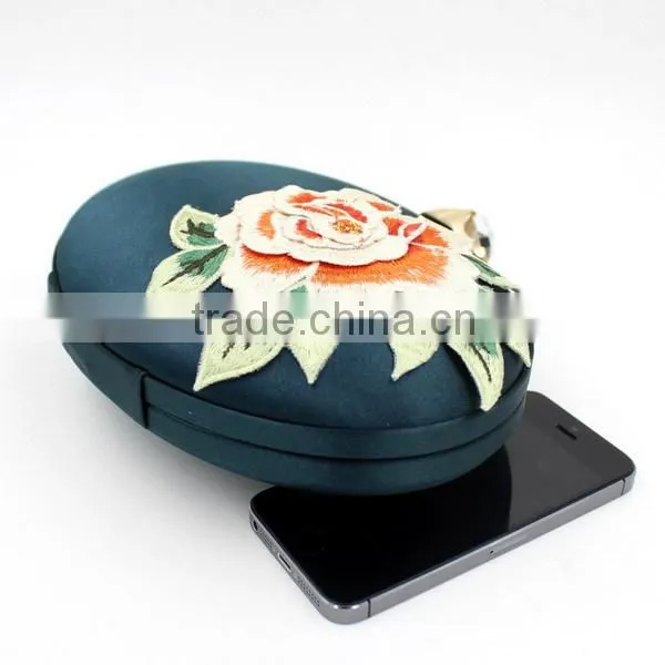 2015 chinese style embroidery bag vintage leather clutch bag