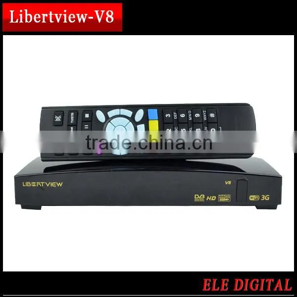 Full HD 1008P satellite receiver dvb-s2 mpeg4 receiver hd Dual-core libertview V8