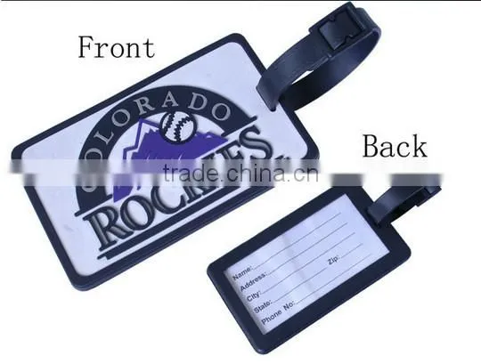 Special hot sale high quality PVC luggage tag/sports style luggage tag