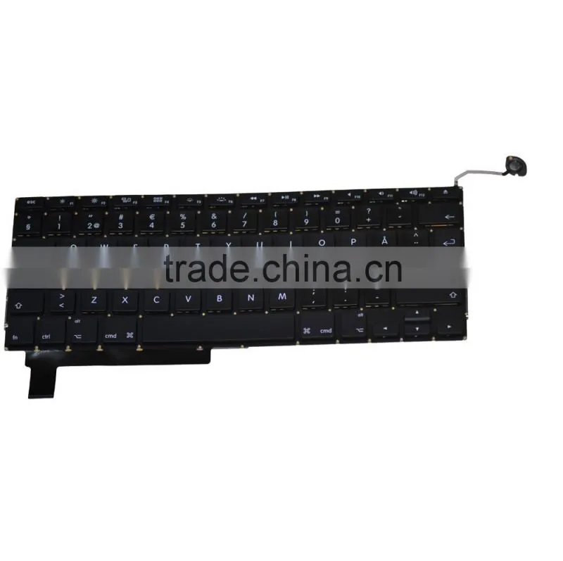 Professional Swedish Laptop keyboard Replacement For Laptop Macbook Pro A1286 2008-2012
