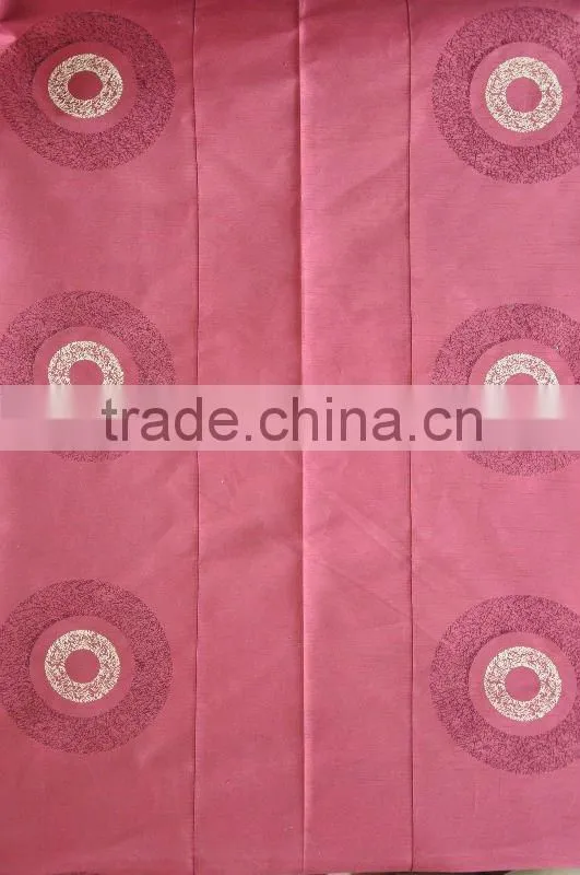 FAUX SILK EMB CURTAIN