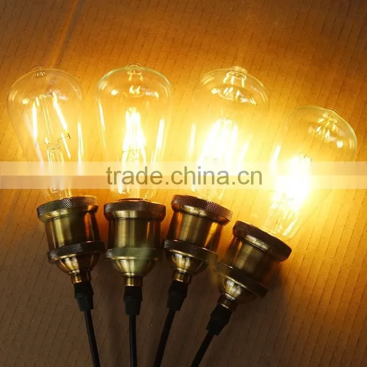 ST64 E27 Base LED Filament Light Bulb 4W 6W LED Filament Bulb Light