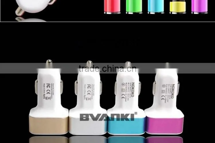 2016 new QC2.0 Quick Charge 3-port USB Car Charger, for iphone 6 Portable Charger, Universal Car charger mobile for Car Adapter