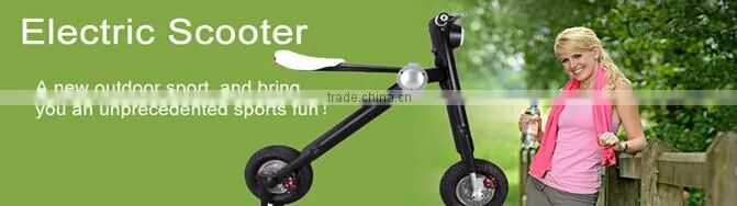 2 wheel electric scooter with aluminium ,Lithium battery 3 hours charging time