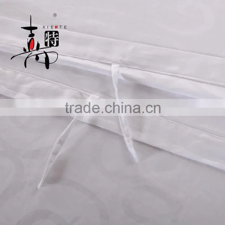 100% cotton luxury white jacquard new design hotel bedding set