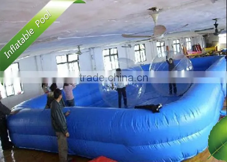 Bule large PVC inflatable pools for kids