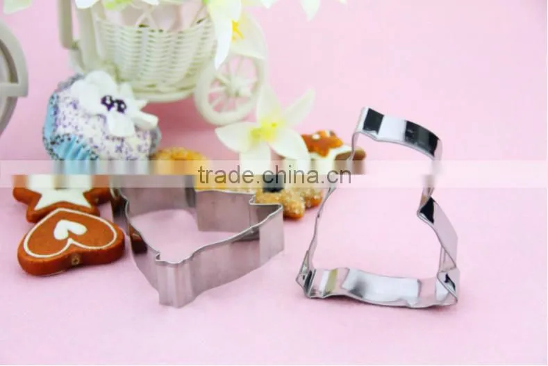 YangJiang factory manufature different animal shape stainless steel cookie cutter mold
