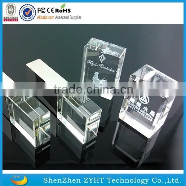crystal glass usb flash drive 2.0