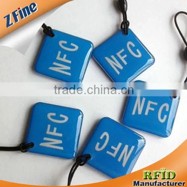 cute customized Crystal Epoxy RFID Tag