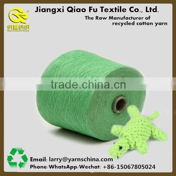 Customized Recycled Open End Polyester Blended Cotton Yarn Pet Toy Free Yarn Samples