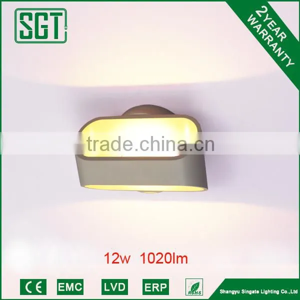 12w aluminum with 2 years warranty modern wall lights for hotel