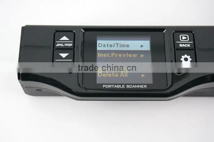 Portable mini scanner, A4,1050DIP,JPG/PDF,Build in lithium Battery ,Support Preview Screen