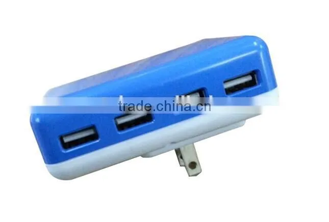 CE, FCC Approved 4 Port USB Wall Charger, OEM/ODM Quick Deliver Power Socket
