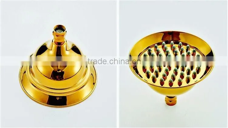 TongYing New Gold Plated Bathroom Chrome Handheld Rain Shower head