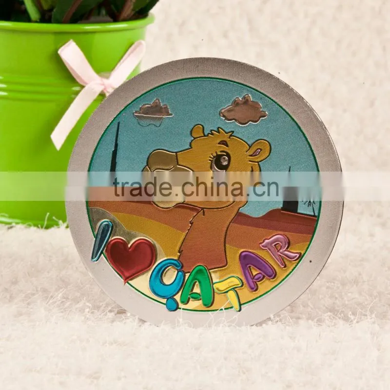 Custom fine high quality QATAR aluminum foil fridge magnets
