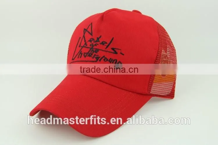 5 panels cotton trucker caps embroidery logo custom trucker cap