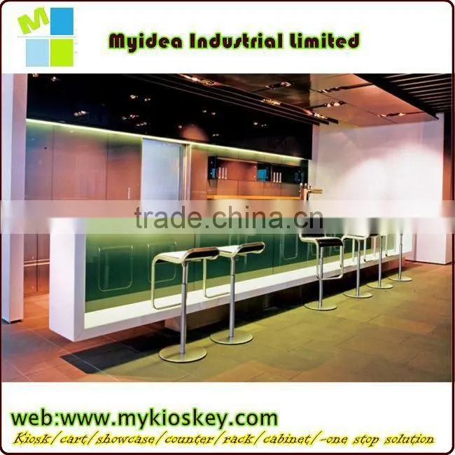 mdf baord glass top office reception counter design beauty salon reception counter