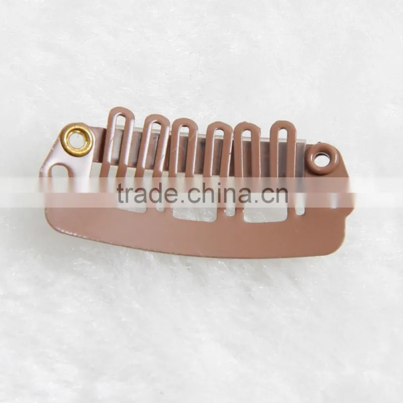 Hair Accessories U-shape Metal Clip For Hair Extension T-type Clips For Clip Hair Extension 6-10Teeth Metal Clips Hair Extension