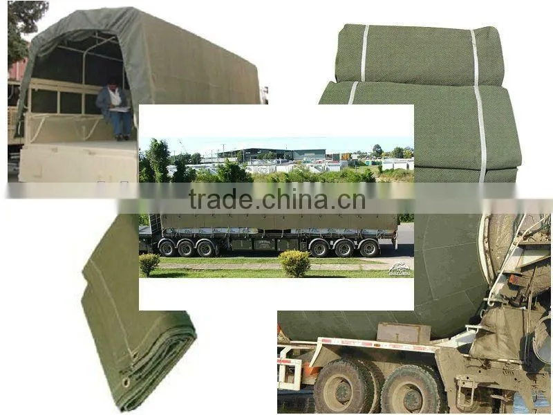 Waterproof and Fireproof PVC Coated Canvas Tarpaulin