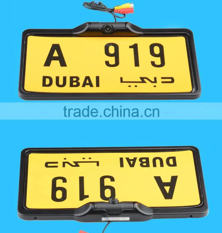 Hot sale factory price car license plate no blind angle camera for Middle East