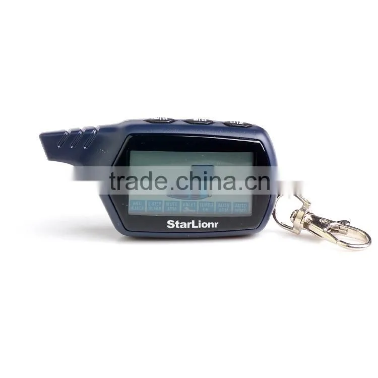 New upgrade starlionr B6 car alarm two way car alarm system with LCD remote engine start