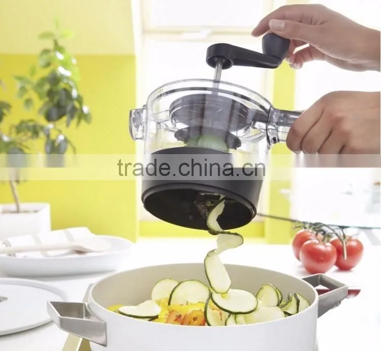 2016 Arrival Stainless Steel Spiral Cutter Mini Vegetable Fruit Spiral Slicer