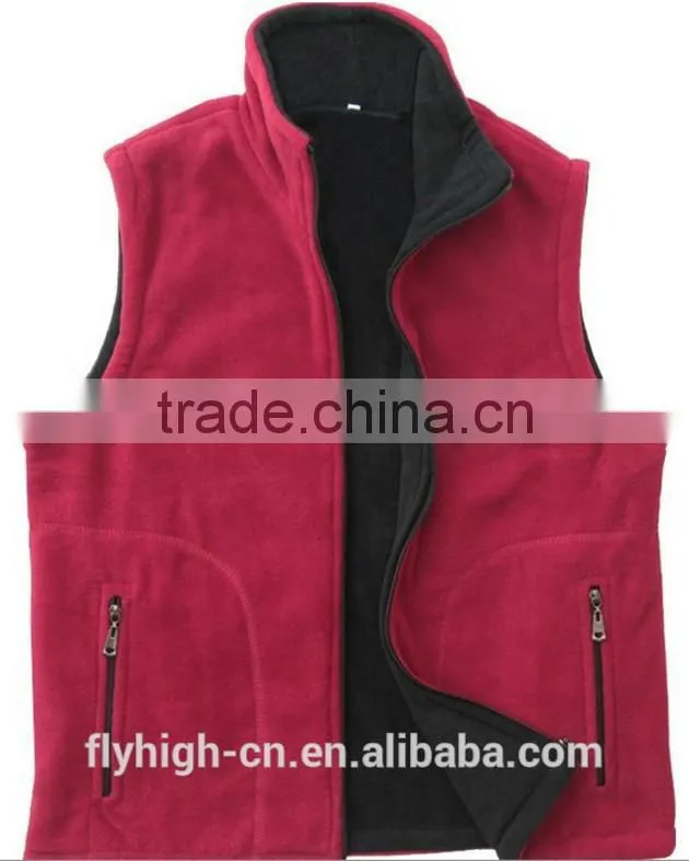 Logo Embroidered Warm Women's Sleeveless Polar Fleece Vest