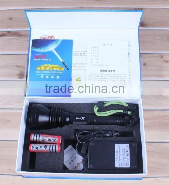 X6-T6 using XML -T6 LED strong light flashlight with 2x18650