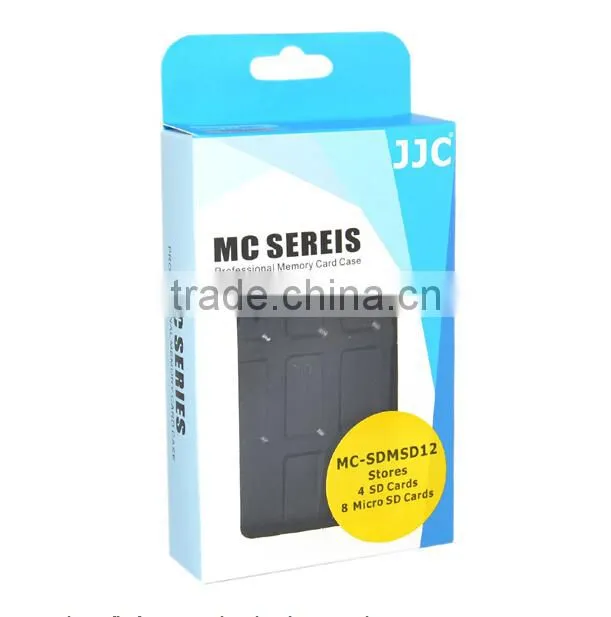 SD/CF Card Case JJC MC-SDMSD12 Memory Card Case fits for 4 SD cards and 8 MSD cards
