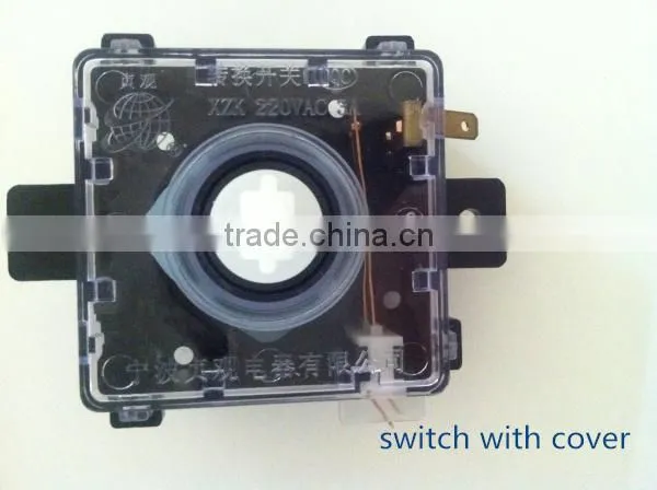 washing machine switch with cover
