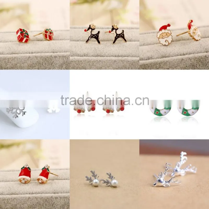 Fashion cute Christmas jewelry / Christmas party earrings with factory price