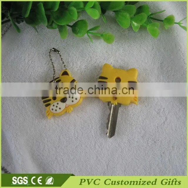 Cartoon shape soft pvc keycover for promotion item
