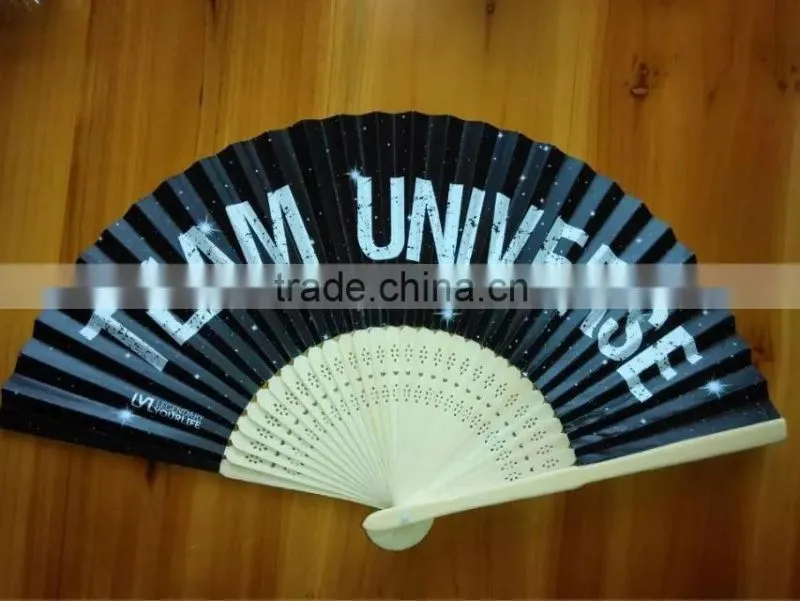 Personalized foldable bamboo fans