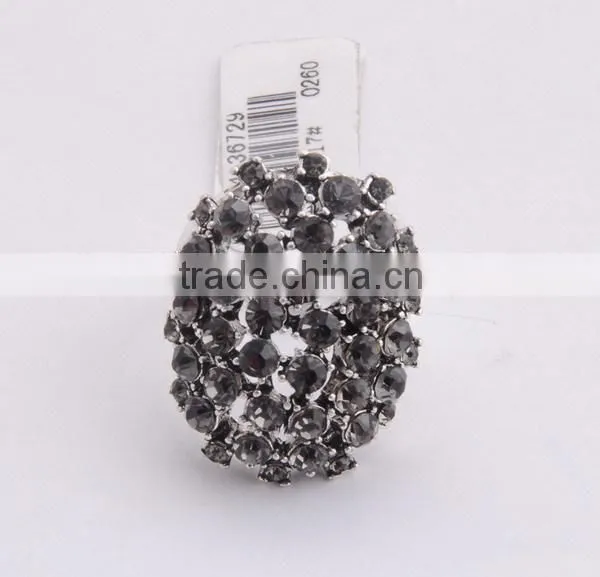 Fashion crown shape crystal jewelry 18K real gold plated ring made with genuine Austrian crystal ring