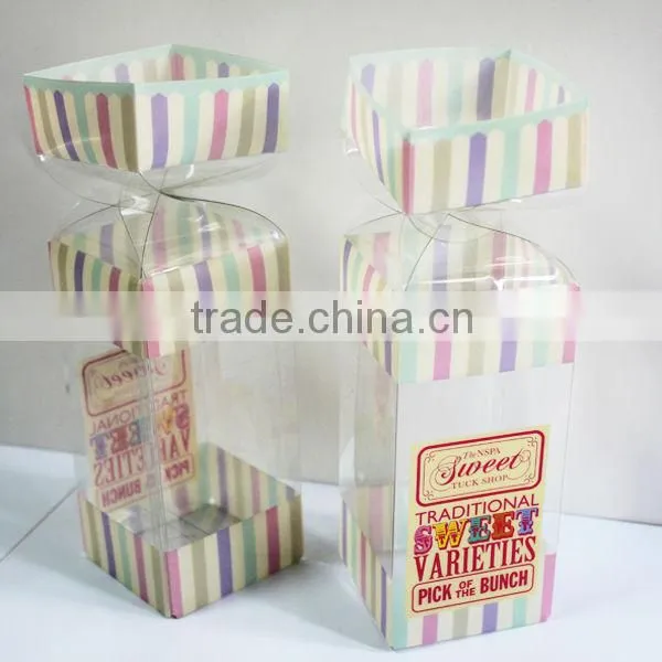 eco-frinedly clear snacks packaging box