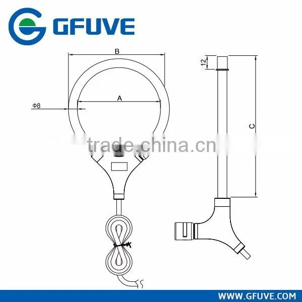 Electrical AC Flexible Rogowski Coil Current Sensor