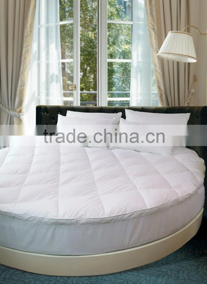 The latest fashion design White Duck Feather Round Mattress Topper