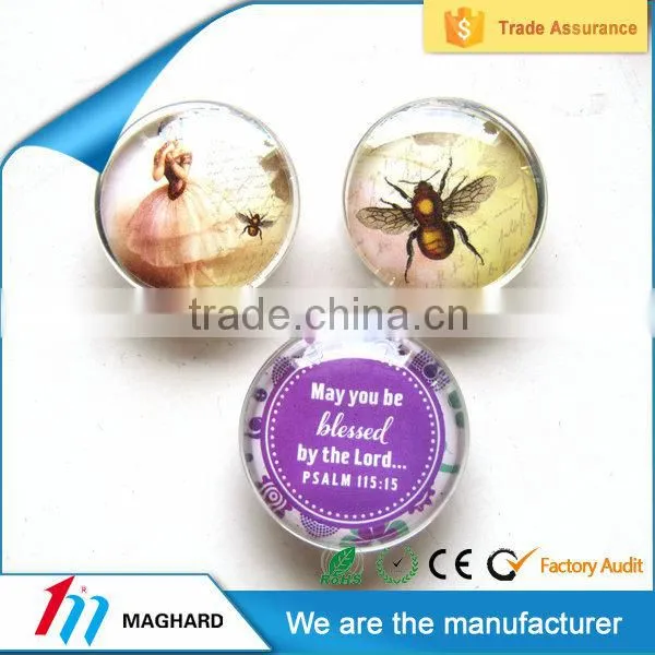 Factory directly custom tourist souvenir crystal glass fridge magnets