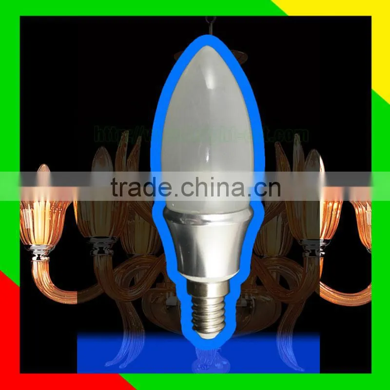 warm white LED Candle Light, Energy Saving Bulb Lights, e14 270lm